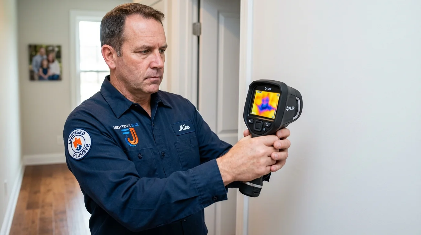 Thermal imaging leak detection by Johns Plumbing LLC in Demorest